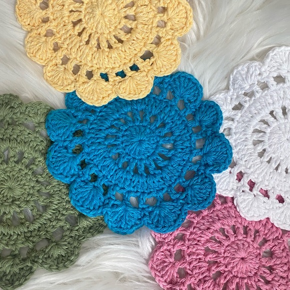 Handmade Floral Coasters - Picture 3 of 3